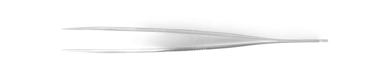 Ideal-tek High Precision Tweezers – Style 10G – Anti-Acid / Anti-Magnetic Stainless Steel – 110mm (4.3″) – Swiss Made