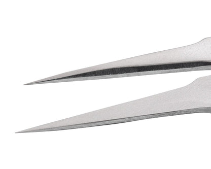 Ideal-tek High Precision Tweezers – Style 2 – Anti-Acid / Anti-Magnetic Stainless Steel – 120mm (4.7″) – Swiss Made