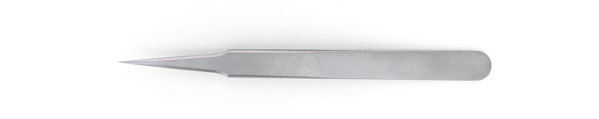 Ideal-tek High Precision Tweezers – Style 2 – Anti-Acid / Anti-Magnetic Stainless Steel – 120mm (4.7″) – Swiss Made