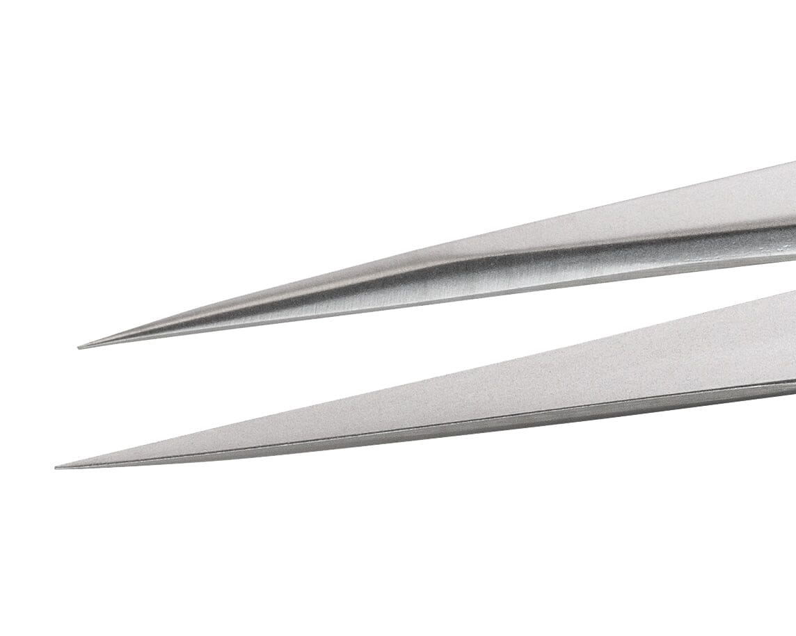 Ideal-tek High Precision Tweezers – Style 26 – Anti-Acid / Anti-Magnetic Stainless Steel – 135mm (5.3″) – Swiss Made
