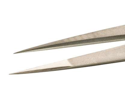 Ideal-tek High Precision Tweezers – Style 27 – Nickel – 130mm (5.1″) – Swiss Made