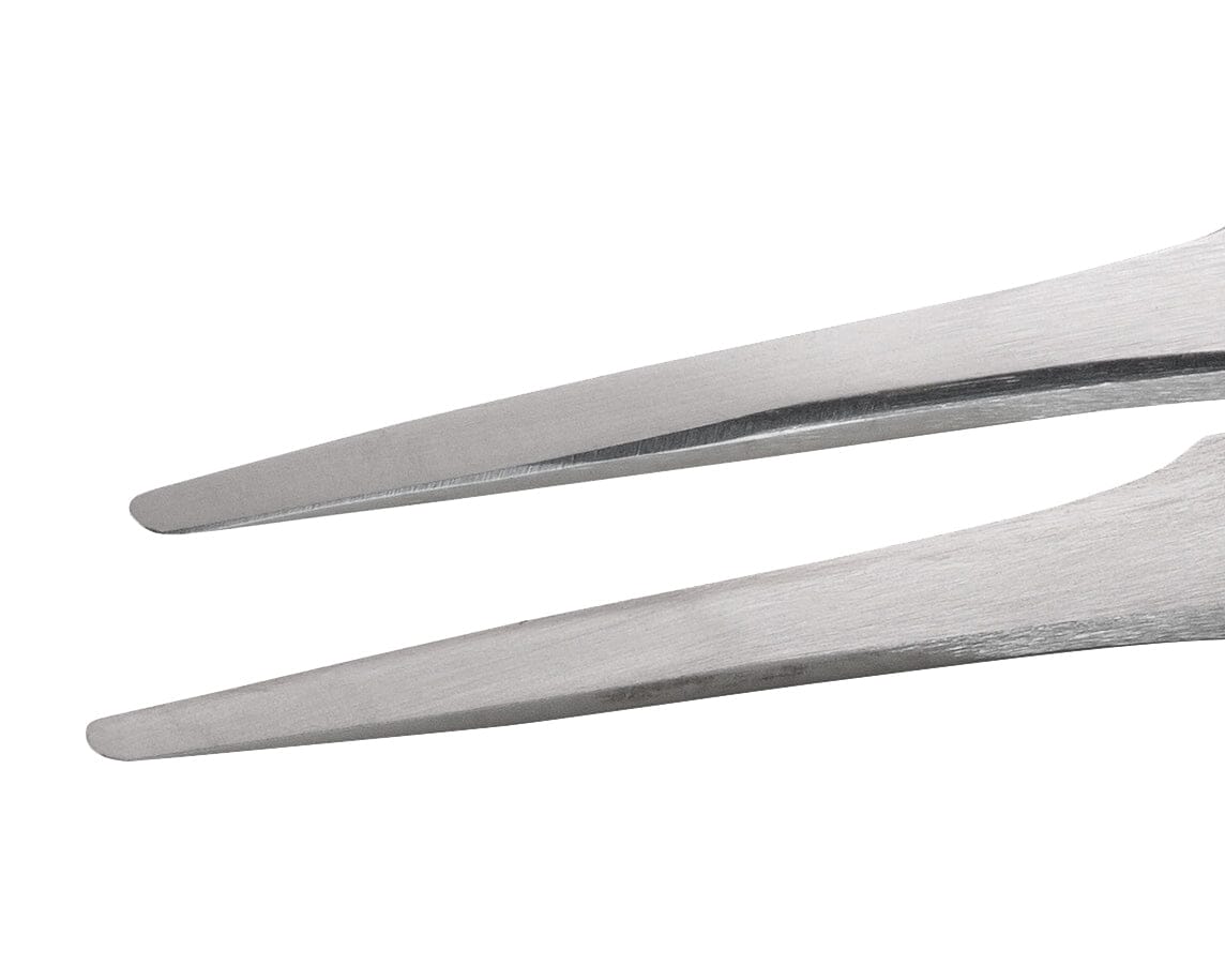 Ideal-tek High Precision Tweezers – Style 2A – Carbon Steel – 120mm (4.7″) – Swiss Made