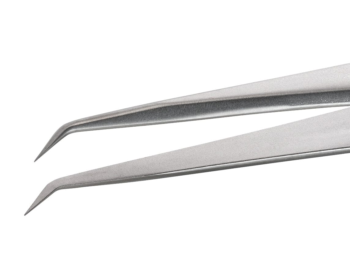 Ideal-tek High Precision Tweezers – Style 3 – Anti-Acid / Anti-Magnetic Stainless Steel – 110mm (4.3″) – Swiss Made