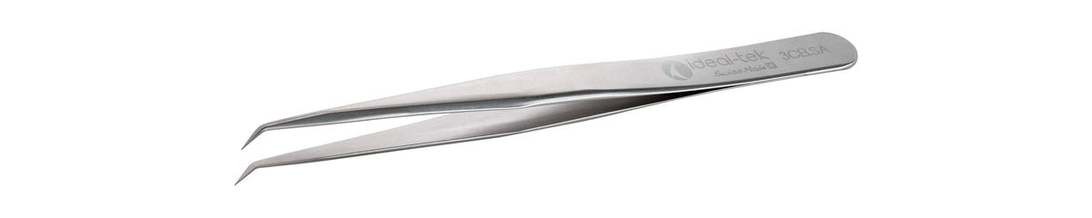Ideal-tek High Precision Tweezers – Style 3 – Anti-Acid / Anti-Magnetic Stainless Steel – 110mm (4.3″) – Swiss Made