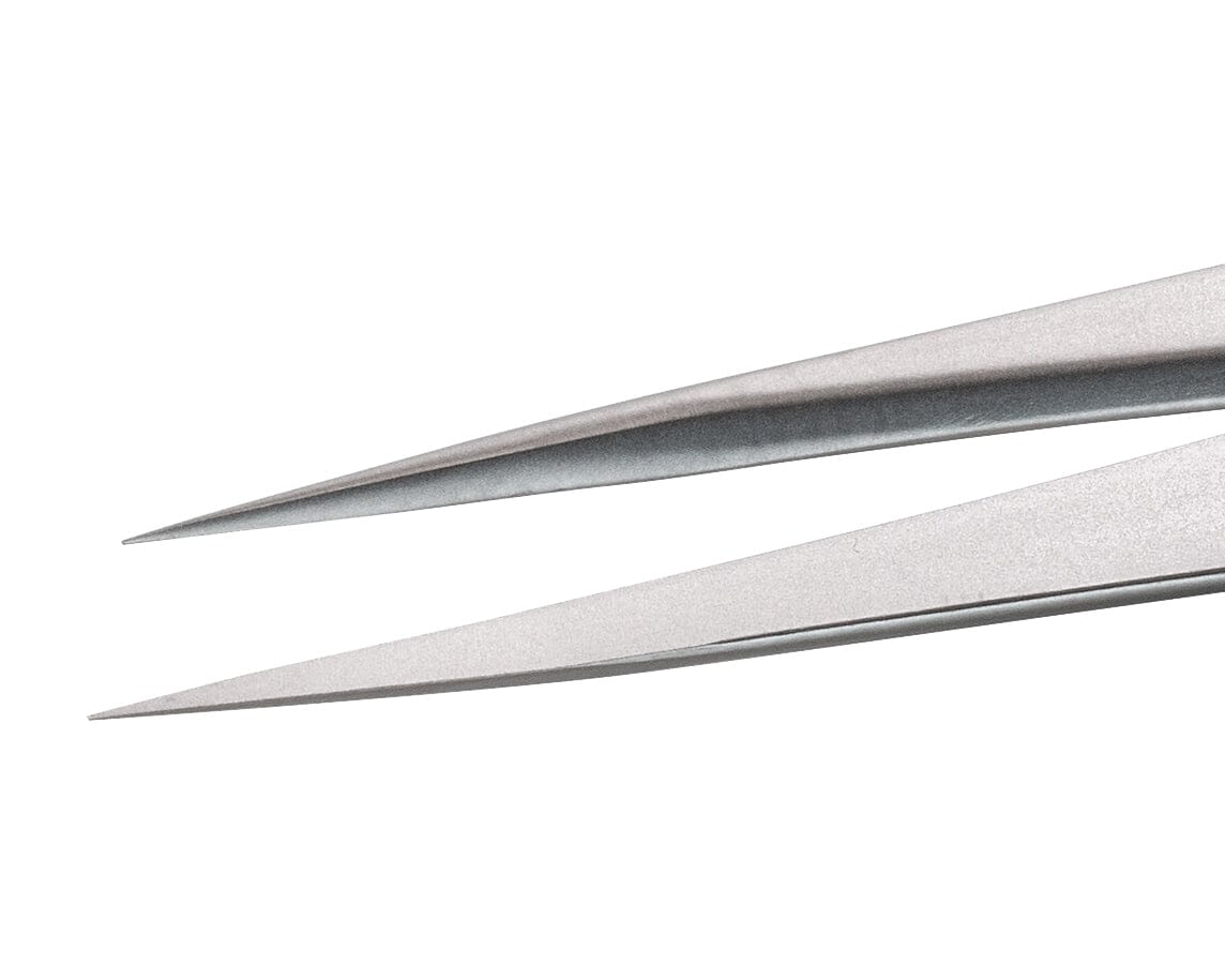 Ideal-tek High Precision Tweezers – Style 3 – Anti-Acid / Anti-Magnetic Stainless Steel – 110mm (4.3″) – Swiss Made
