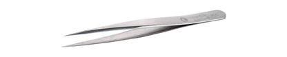 Ideal-tek High Precision Tweezers – Style 3 – Carbon Steel – Fine – 110mm (4.3″) – Swiss Made