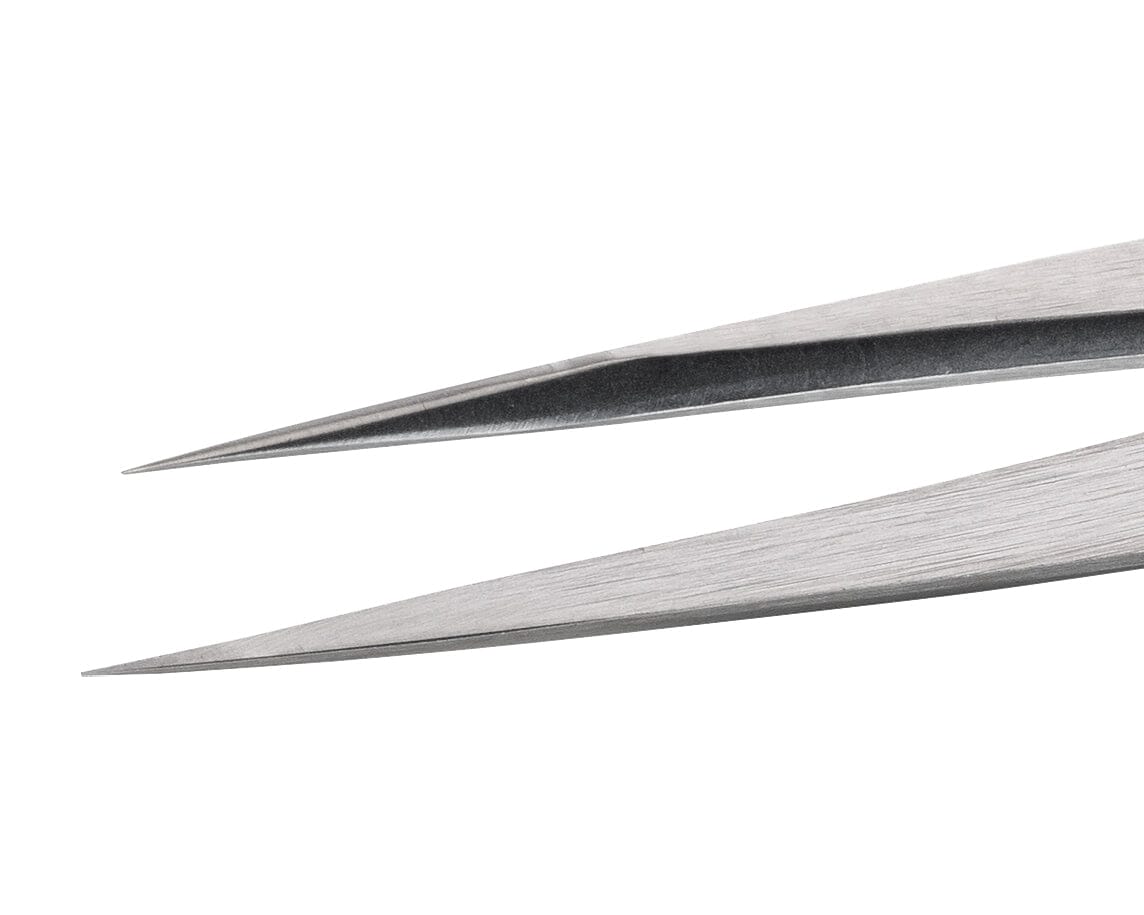 Ideal-tek High Precision Tweezers – Style 3 – Stainless Steel – 110mm (4.3″) – Swiss Made