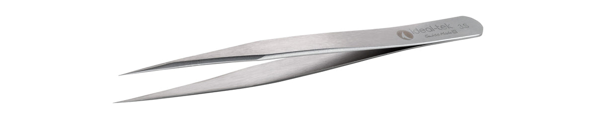 Ideal-tek High Precision Tweezers – Style 3 – Stainless Steel – 120mm (4.7″) – Swiss Made