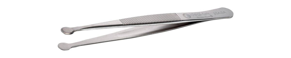 Ideal-tek High Precision Tweezers – Style 33A – Anti-Acid / Anti-Magnetic Stainless Steel – 115mm (4.5″) – Swiss Made