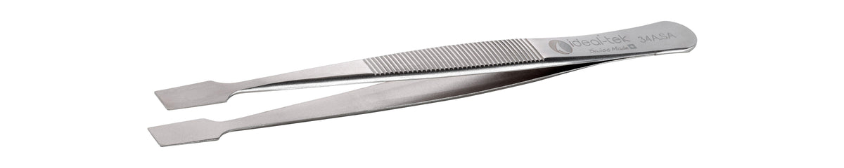 Ideal-tek High Precision Tweezers – Style 34A – Anti-Acid / Anti-Magnetic Stainless Steel – 120mm (4.7″) – Swiss Made