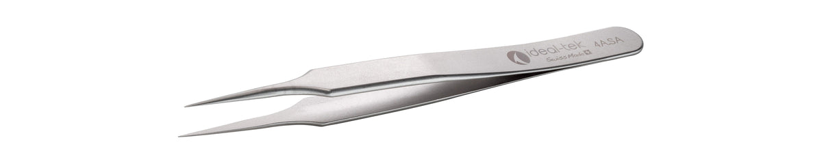 Ideal-tek High Precision Tweezers – Style 4 – Anti-Acid / Anti-Magnetic Stainless Steel – 110mm (4.3″) – Swiss Made