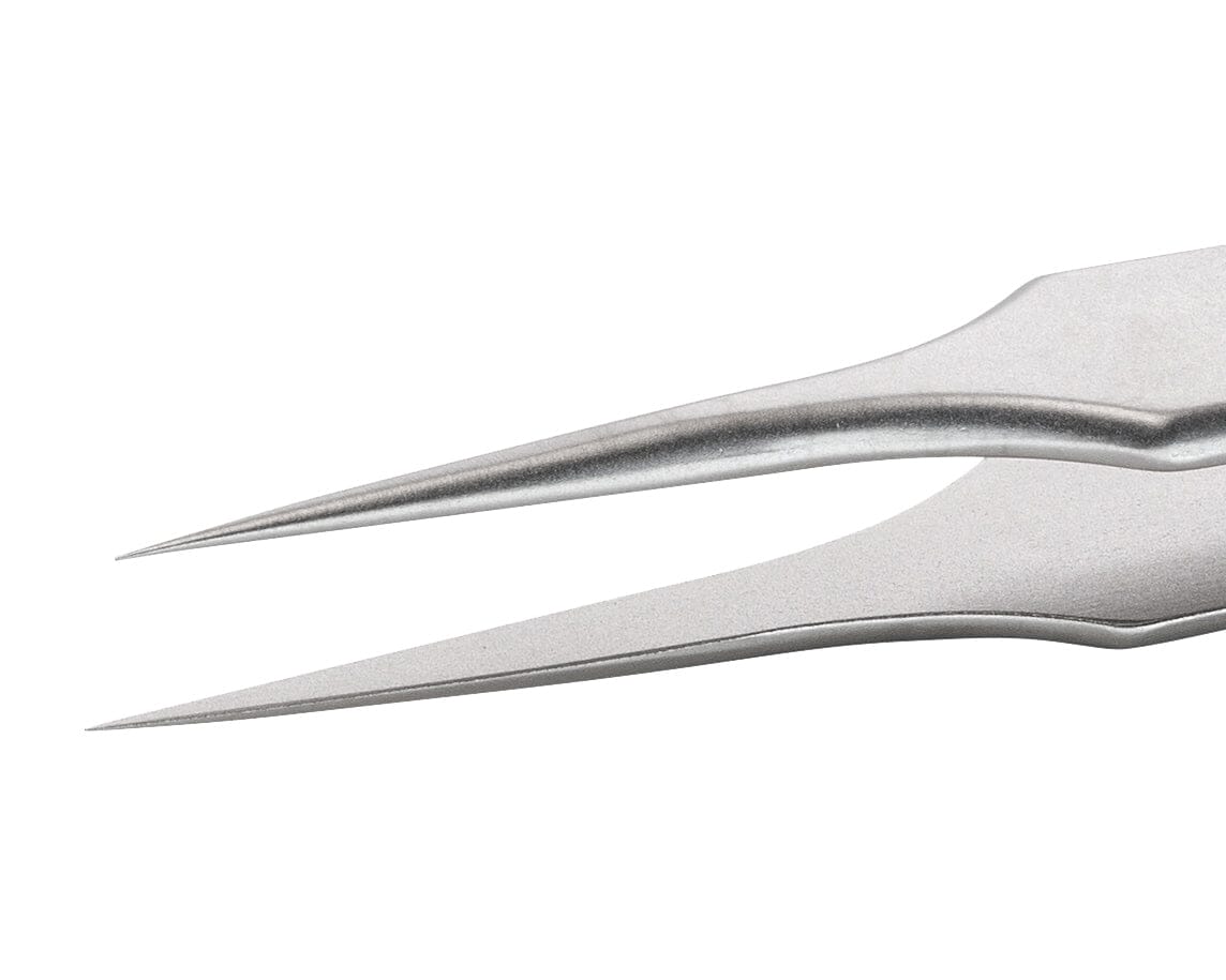 Ideal-tek High Precision Tweezers – Style 4 – Anti-Acid / Anti-Magnetic Stainless Steel – 110mm (4.3″) – Swiss Made