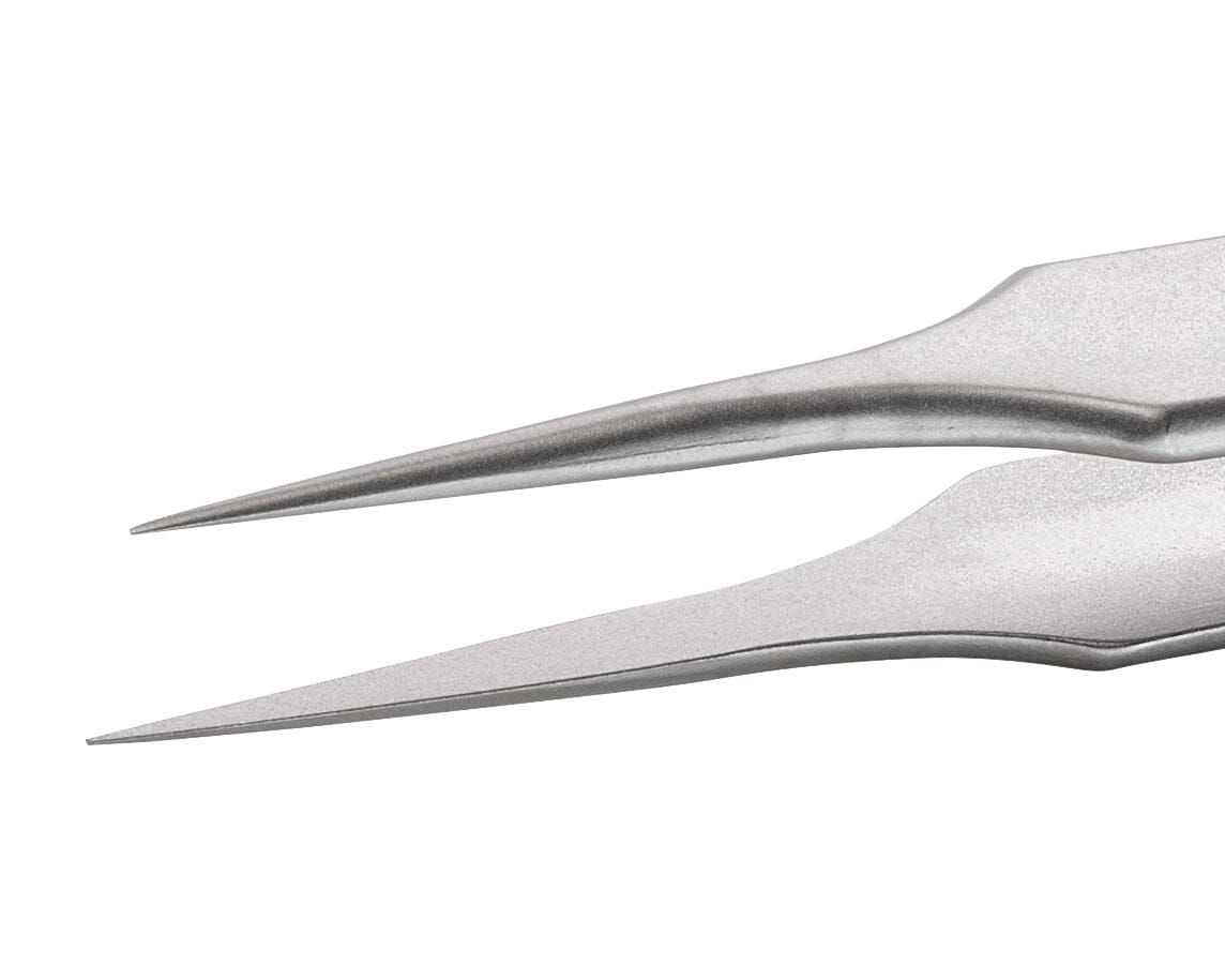 Ideal-tek High Precision Tweezers – Style 4 – Anti-Acid / Anti-Magnetic Stainless Steel – 110mm (4.3″) – Swiss Made