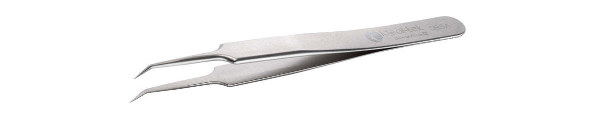 Ideal-tek High Precision Tweezers – Style 5 – Anti-Acid / Anti-Magnetic Stainless Steel – 110mm (4.3″) – Swiss Made
