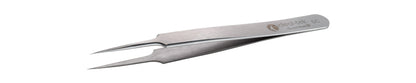 Ideal-tek High Precision Tweezers – Style 5 – Carbon Steel – 110mm (4.3″) – Swiss Made