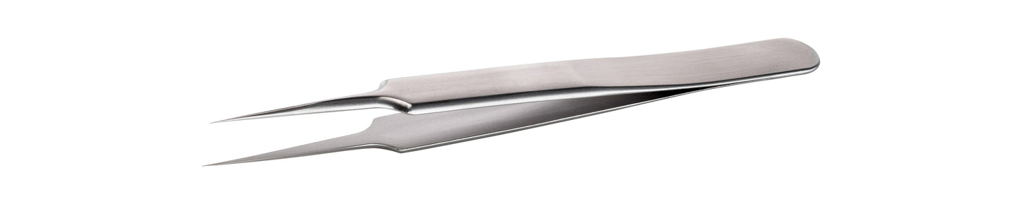 Ideal-tek High Precision Tweezers – Style 5 – High-alloy Anti-Acid / Anti-Magnetic Stainless Steel – 110mm (4.3″) – Swiss Made