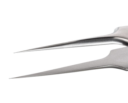 Ideal-tek High Precision Tweezers – Style 5 – High-alloy Anti-Acid / Anti-Magnetic Stainless Steel – 110mm (4.3″) – Swiss Made