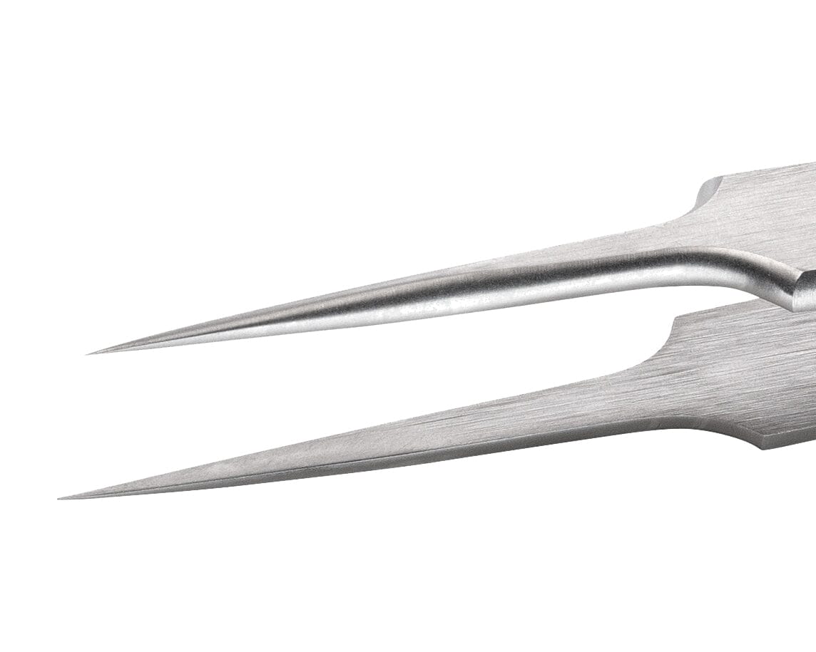 Ideal-tek High Precision Tweezers – Style 5 – Stainless Steel – 110mm (4.3″) – Swiss Made