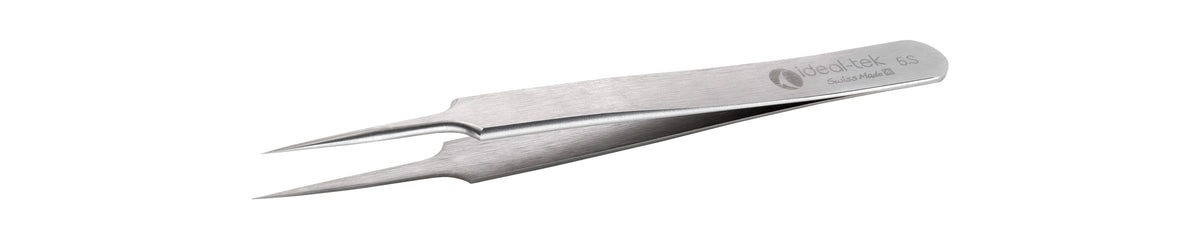 Ideal-tek High Precision Tweezers – Style 5 – Stainless Steel – 110mm (4.3″) – Swiss Made