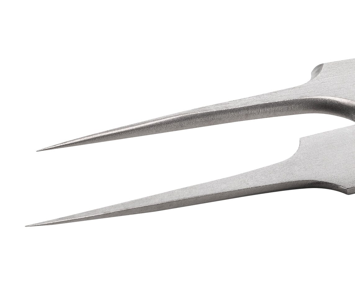 Ideal-tek High Precision Tweezers – Style 5 – Titanium – 110mm (4.3″) – Swiss Made