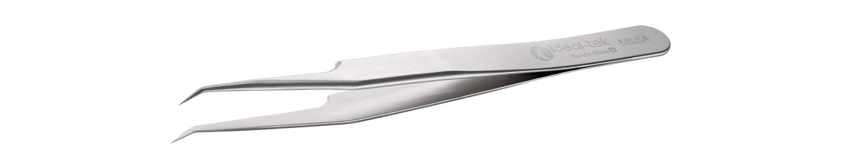 Ideal-tek High Precision Tweezers – Style 51S – Anti-Acid / Anti-Magnetic Stainless Steel – 115mm (4.5″) – Swiss Made