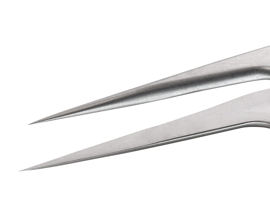 Ideal-tek High precision tweezers – Style 5A – Anti-Acid / Anti-Magnetic Stainless Steel – 110mm (4.3″) – Swiss Made