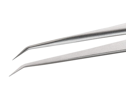 Ideal-tek High Precision Tweezers – Style 65A – Anti-Acid / Anti-Magnetic Stainless Steel – 140mm (5.5″) – Swiss Made