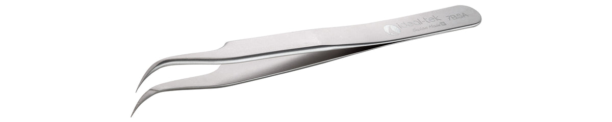 Ideal-tek High Precision Tweezers – Style 7 – Anti-Acid / Anti-Magnetic Stainless Steel – 120mm (4.7″) – Swiss Made