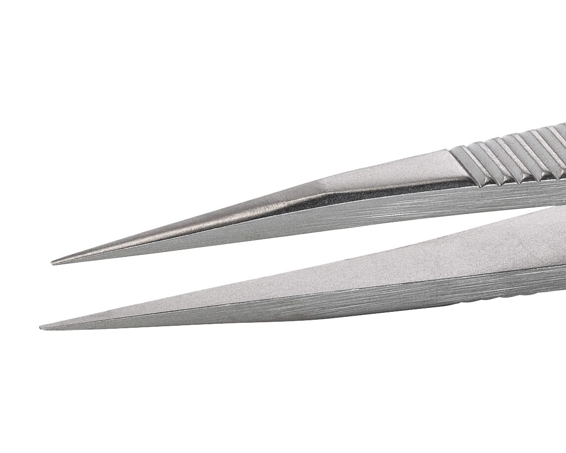 Ideal-tek High Precision Tweezers – Style AC – Anti-Acid / Anti-Magnetic Stainless Steel – 110mm (4.3″) – Swiss Made