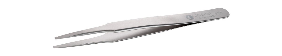 Ideal-tek High Precision Tweezers – Style F – Anti-Acid / Anti-Magnetic Stainless Steel – 120mm (4.7″) – Swiss Made
