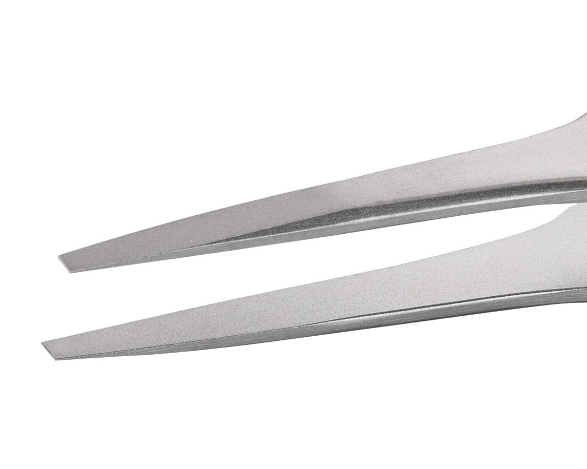 Ideal-tek High Precision Tweezers – Style F – Anti-Acid / Anti-Magnetic Stainless Steel – 120mm (4.7″) – Swiss Made