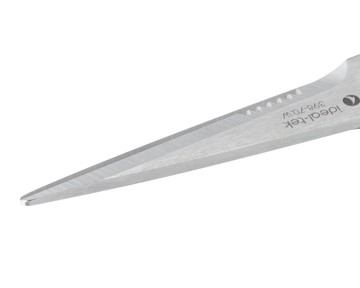 Ideal-tek Industrial Scissors – Ergonomic – Stainless Steel – TPR handle – OAL 180mm (7.1″) – Made in Taiwan