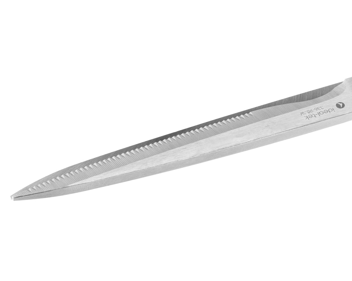 Ideal-tek Industrial Scissors – Ergonomic – Stainless Steel – TPR handle – OAL 250mm (9.8″) – Made in Taiwan