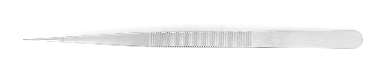 Ideal-tek Industrial Tweezers – Style 119 – Anti-Acid / Anti-Magnetic Stainless Steel – 150mm (5.9″) – Swiss Made