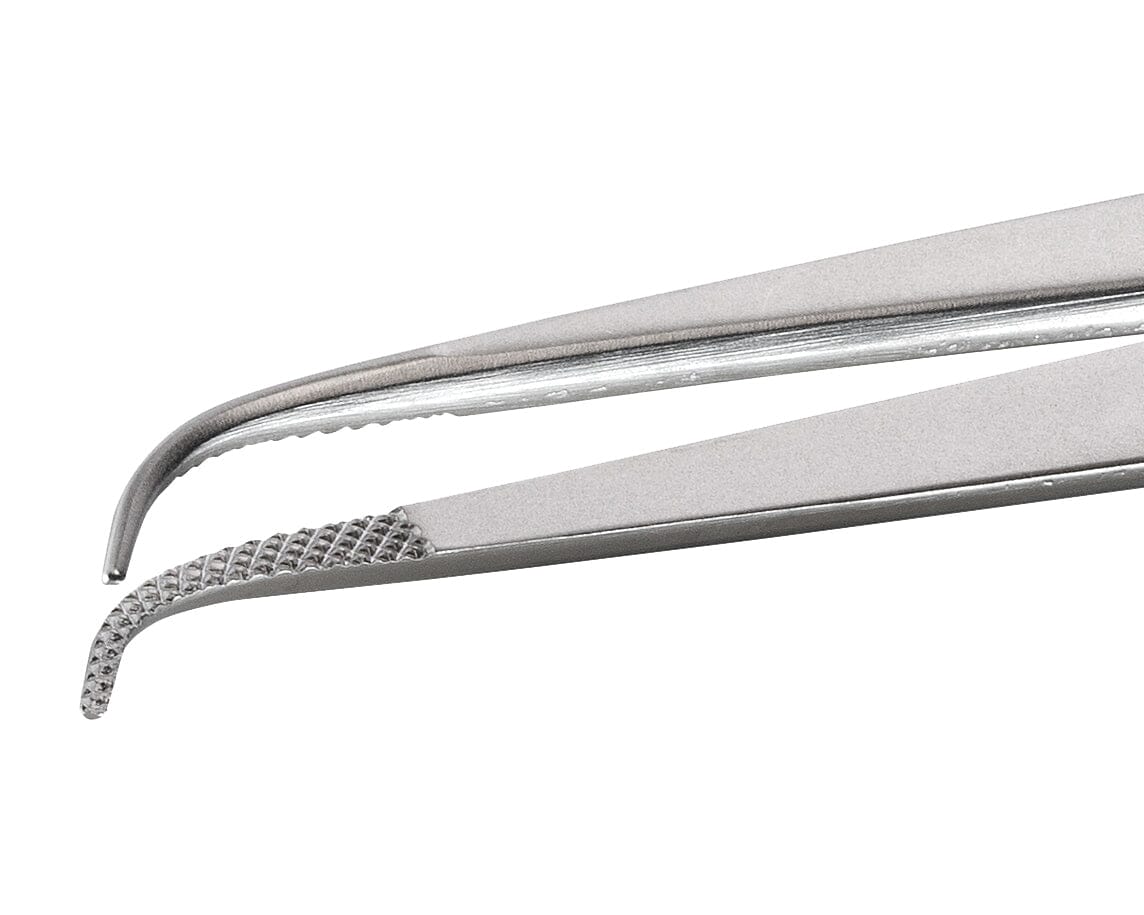 Ideal-tek Industrial Tweezers – Style 119B – Anti-Acid / Anti-Magnetic Stainless Steel – 150mm (5.9″) – Swiss Made