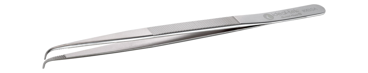 Ideal-tek Industrial Tweezers – Style 119B – Anti-Acid / Anti-Magnetic Stainless Steel – 150mm (5.9″) – Swiss Made