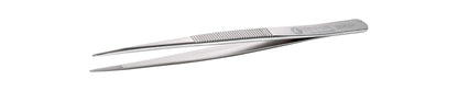 Ideal-tek Industrial Tweezers – Style 120 – Anti-Acid / Anti-Magnetic Stainless Steel – 115mm (4.5″) – Swiss Made