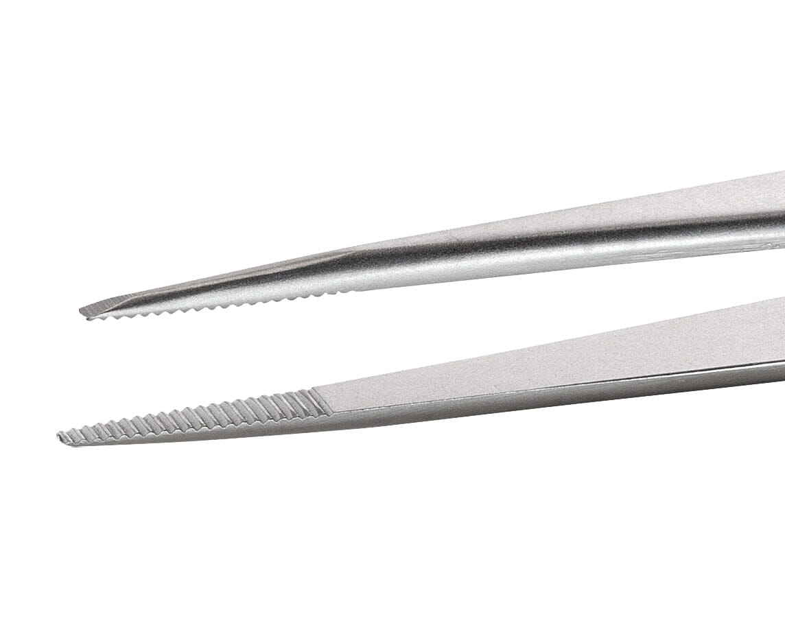 Ideal-tek Industrial Tweezers – Style 120 – Anti-Acid / Anti-Magnetic Stainless Steel – 115mm (4.5″) – Swiss Made