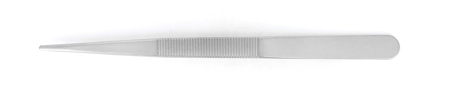 Ideal-tek Industrial Tweezers – Style 120 – Anti-Acid / Anti-Magnetic Stainless Steel – 160mm (6.3″) – Swiss Made