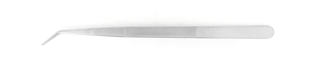 Ideal-tek Industrial Tweezers – Style 122 – Anti-Acid / Anti-Magnetic Stainless Steel – 150mm (5.9″) – Swiss Made