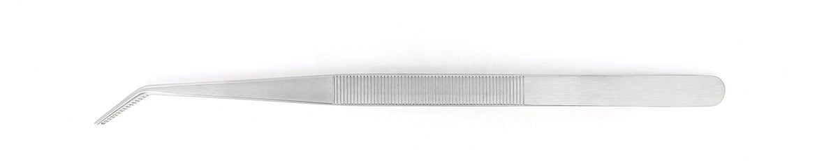 Ideal-tek Industrial Tweezers – Style 124 – Anti-Acid / Anti-Magnetic Stainless Steel – 150mm (5.9″) – Swiss Made