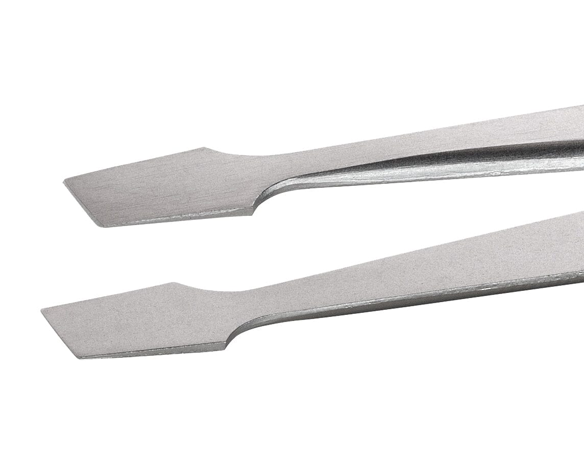 Ideal-tek Industrial tweezers – Style 127 – Anti-Acid / Anti-Magnetic Stainless Steel – 105mm (4.1″) – Swiss Made