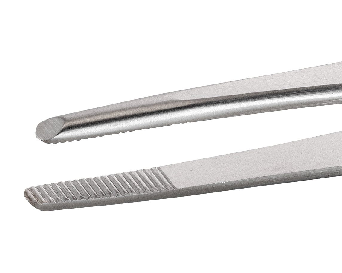 Ideal-tek Industrial Tweezers – Style 475 – Anti-Acid / Anti-Magnetic Stainless Steel – 135mm (5.3″) – Swiss Made