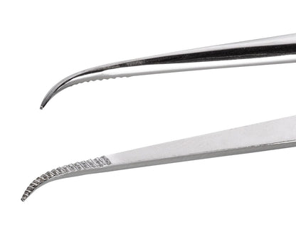Ideal-tek Industrial Tweezers – Style 646 – Stainless Steel – 155mm (6.1″) – Made in Italy
