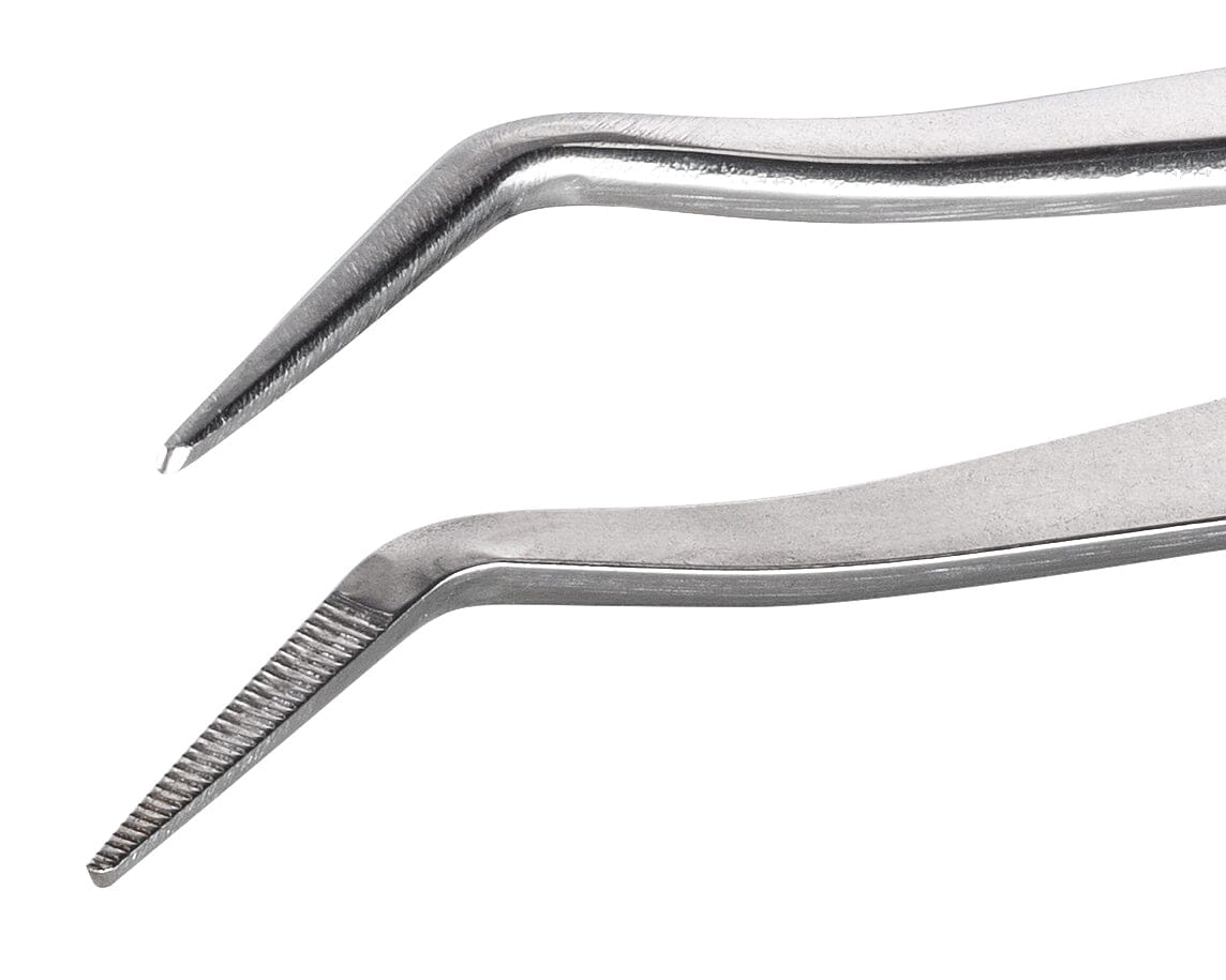 Ideal-tek Industrial Tweezers – Style 650 – Stainless Steel – 155mm (6.1″) – Made in Italy