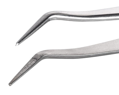 Ideal-tek Industrial Tweezers – Style 650 – Stainless Steel – 155mm (6.1″) – Made in Italy