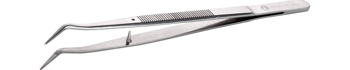 Ideal-tek Industrial Tweezers – Style 650 – Stainless Steel – 155mm (6.1″) – Made in Italy