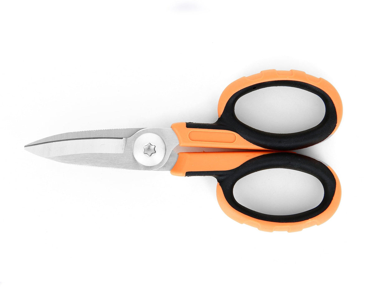 Ideal-tek Kevlar Scissors – Tool Steel – Bicomponent handle – Serrated – OAL 138mm (5.4″) – Made in Taiwan