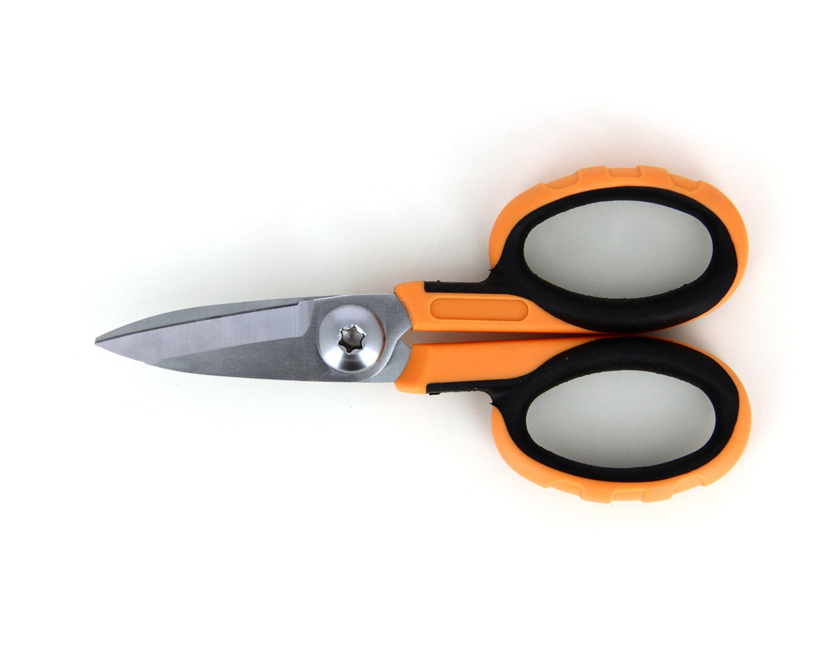 Ideal-tek Kevlar Scissors – Tool Steel – Bicomponent handle – Serrated – OAL 138mm (5.4″) – Made in Taiwan