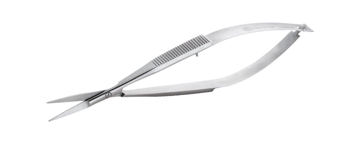 Ideal-tek Micro Scissors – Stainless Steel – Straight – OAL 120mm (4.7″) – Made in Pakistan
